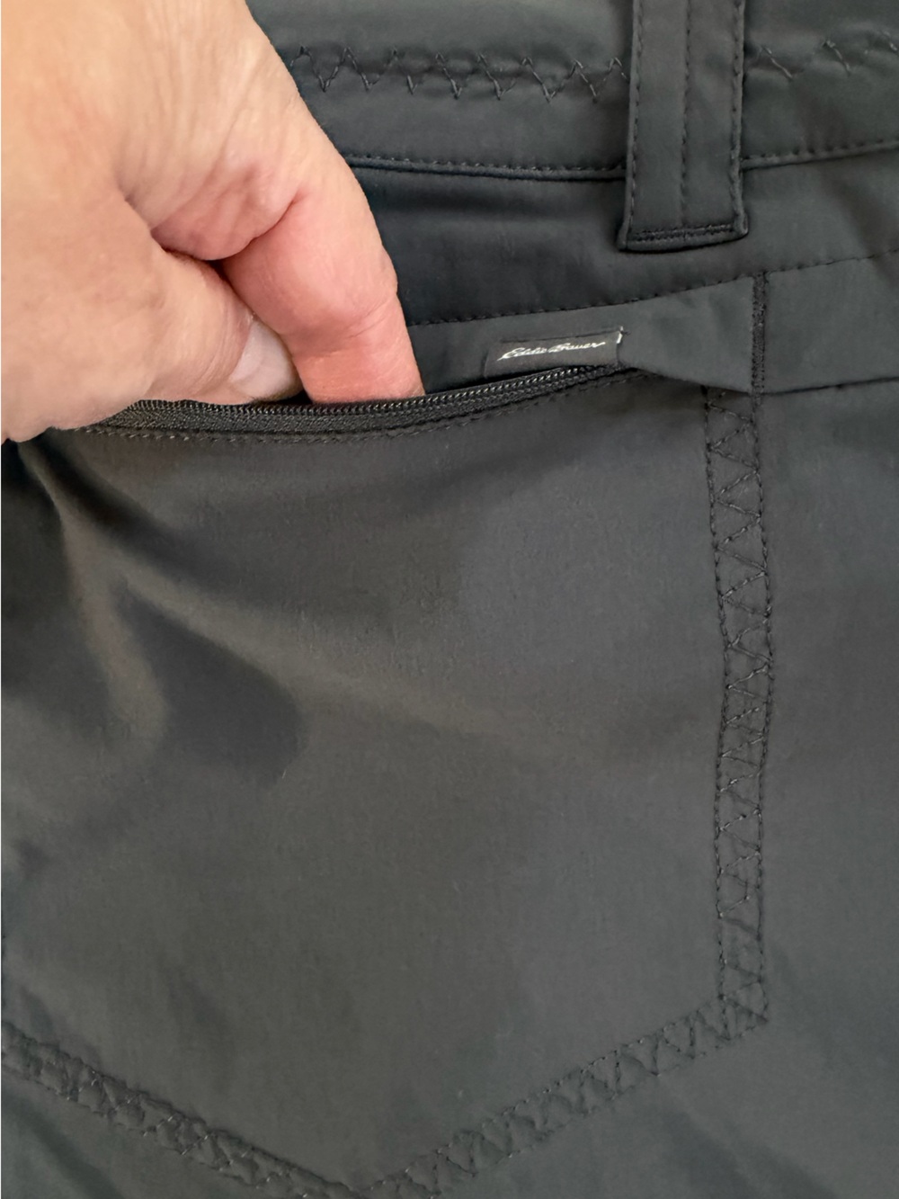 Eddie Bauer Dark Smoke WR Horizon Hiking Shorts Size 12 NEW - Picture 6 of 16
